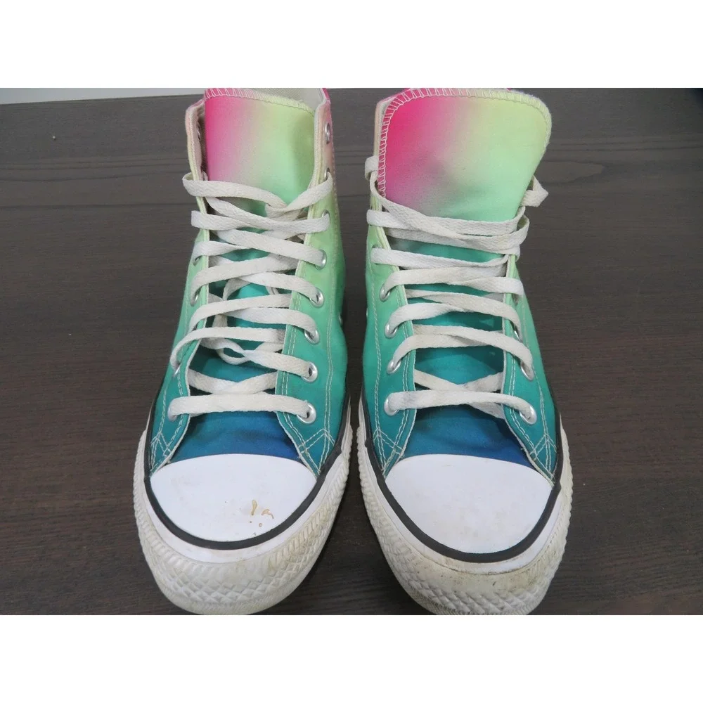 Converse Chuck Taylor All Star Shoes Mens 11 Multicolor Ombre High Top 167592C - Picture 3 of 10